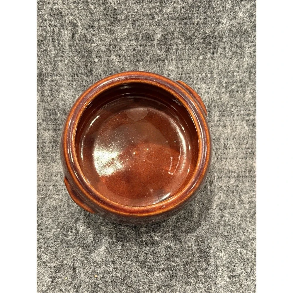 Set of 4 Vintage Westbend Mini Stoneware Chili Bean Pots Crocks Cabin Core Farm